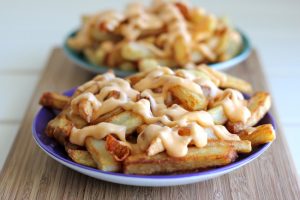 garlic cheese fries